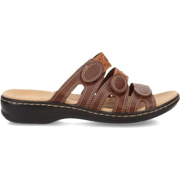 Clarks Leisa Cacti Slide Sandals Womens Comfort Ortholite Cushioned Shoes - Picture 2 of 7